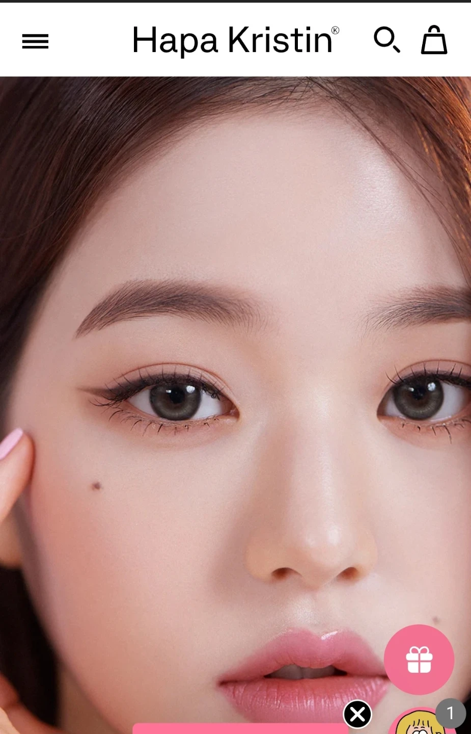 Hapa Kristin One&Only Kristin 1Day Gray Contact Lenses - 10 pcs