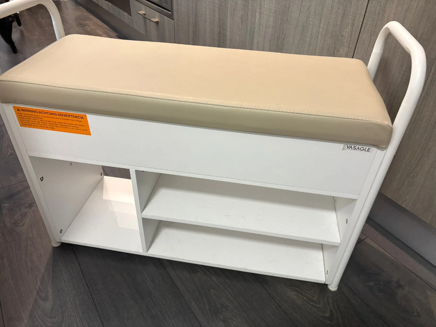 VASAGLE Shoe Bench with Storage