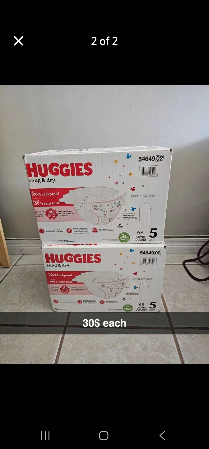 Huggies Snug & Dry Diapers - Size 5 (68 count)