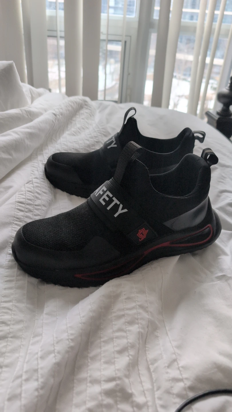 Black Steel Toe Safety Shoes
