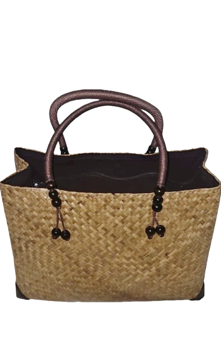 Woven Straw Tote Bag