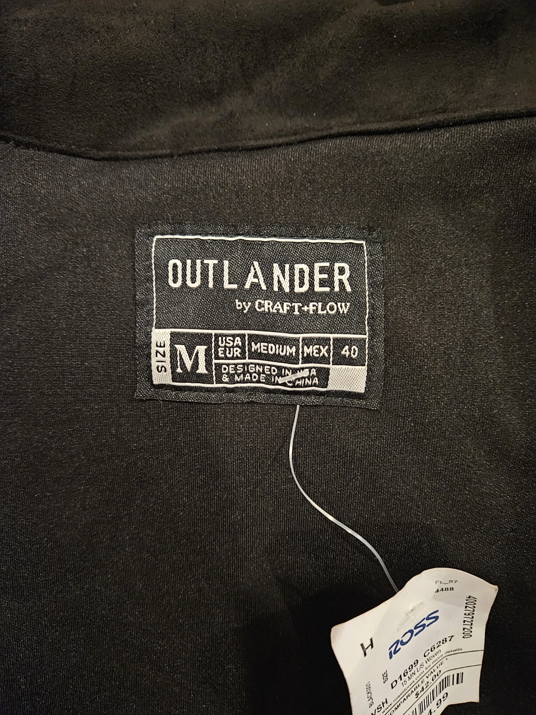 Outlander by Craft+Flow Black Suede-Like Jacket - Size Medium - photo 5