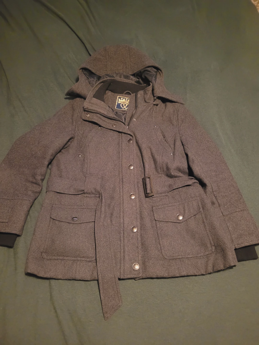Charlotte Russe Women's Winter Coat - Grey - XL