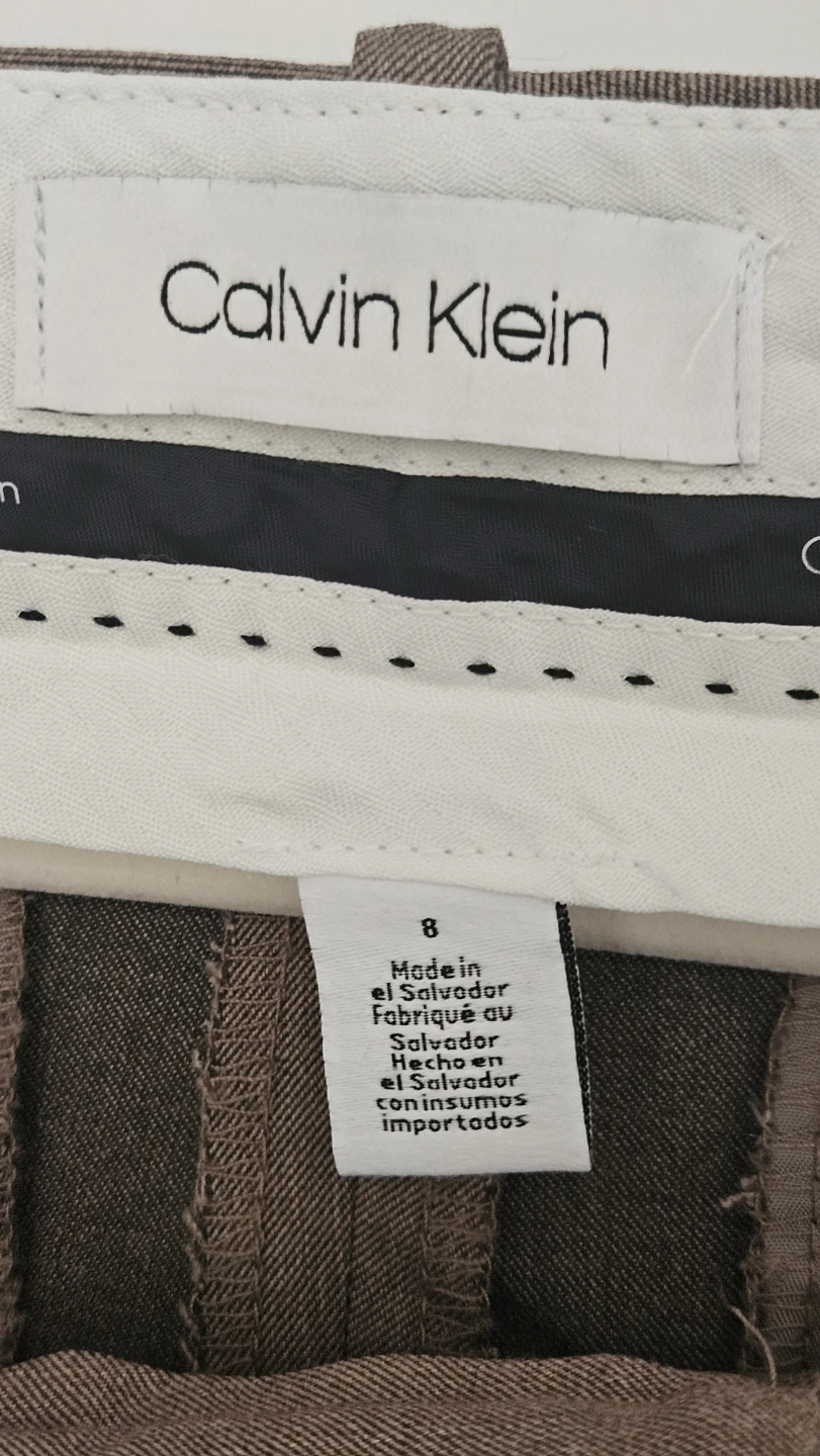 Calvin Klein Women's Size 8 Brown Dress Pants - photo 2