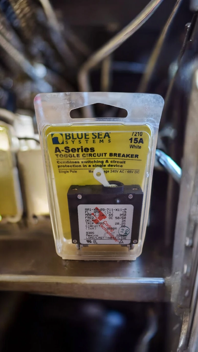 Blue Sea Systems A-Series 15A Toggle Circuit Breaker