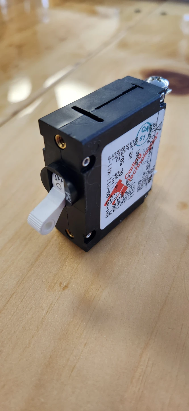Blue Sea Systems A-Series 15A Toggle Circuit Breaker - photo 2