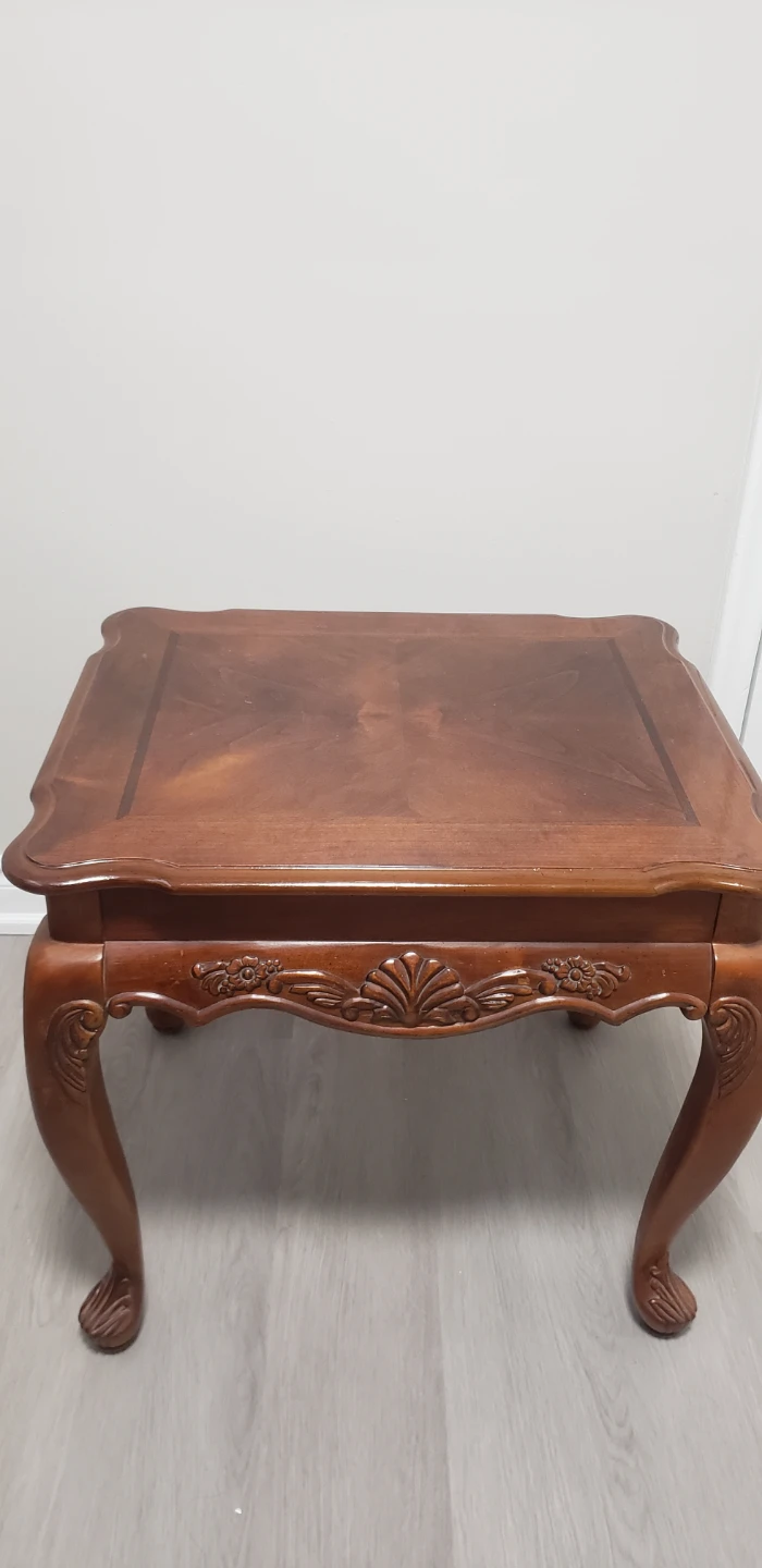 Vintage wooden end table
