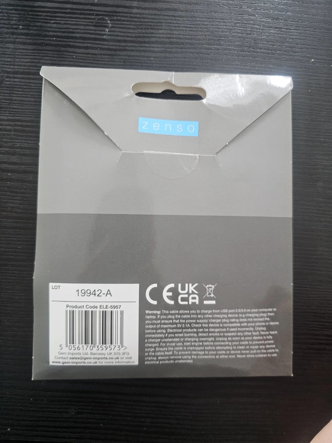 (NEW)Zenso Lightning to USB Cable - 1M - photo 4