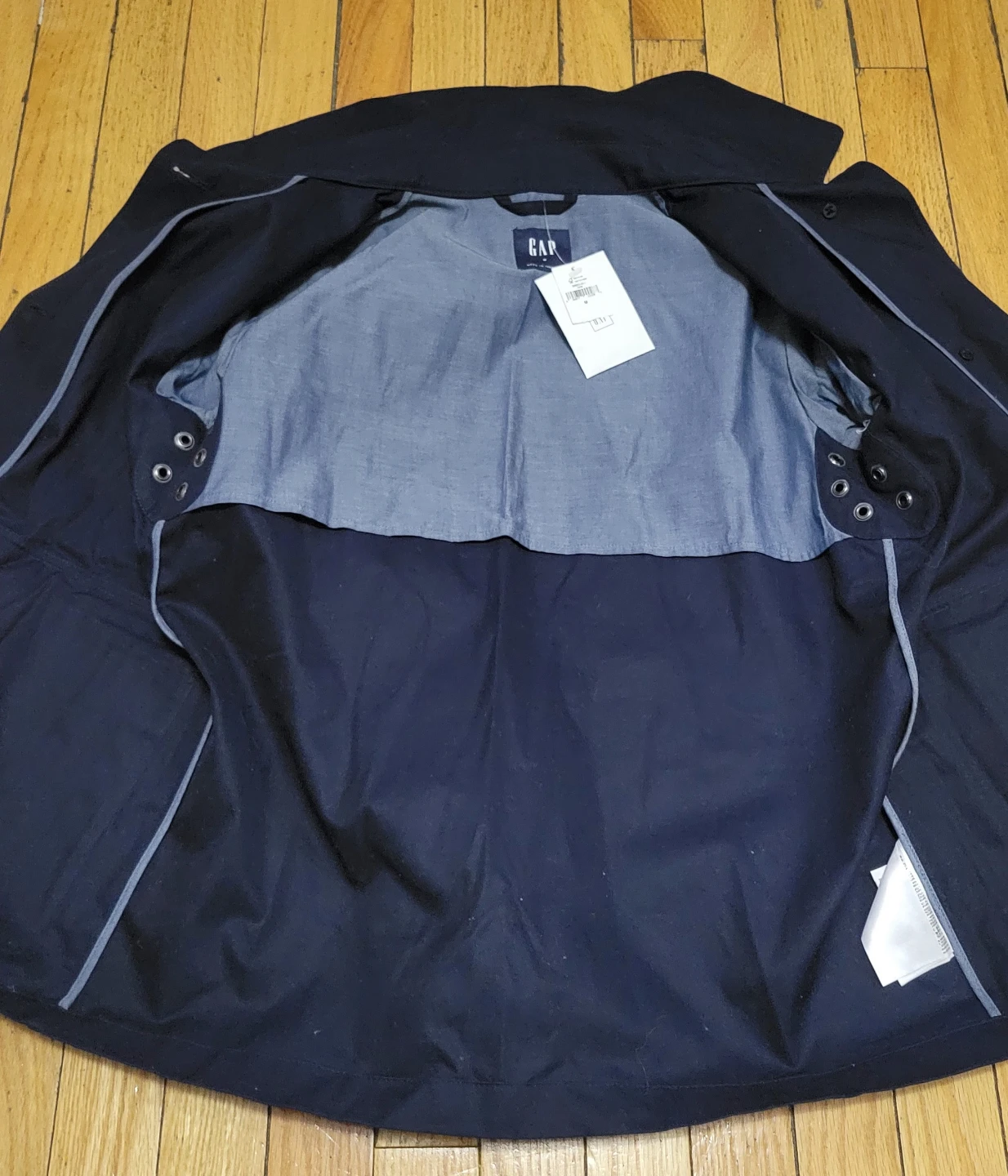 GAP Men's Navy Cotton Blend Jacket - Size M - photo 2