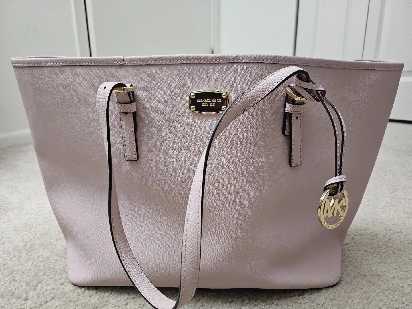 Michael Kors Pink Leather Tote Bag