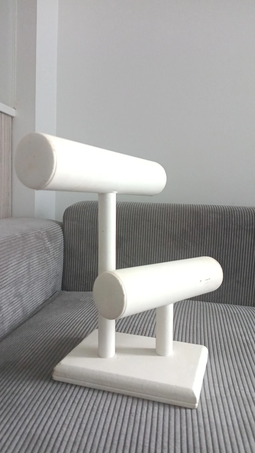 White 2-Tier Bracelet Display Stand
