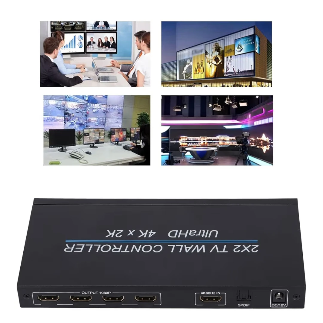 Video Wall Controller 2x2 4K 60Hz Input 1080P Output