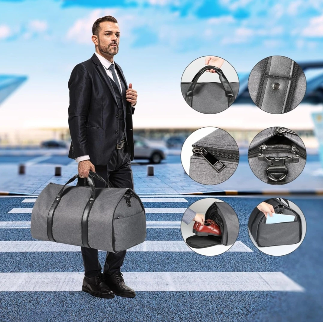 Convertible Garment Bag with Shoulder Strap Carry on Garment ... - photo 2