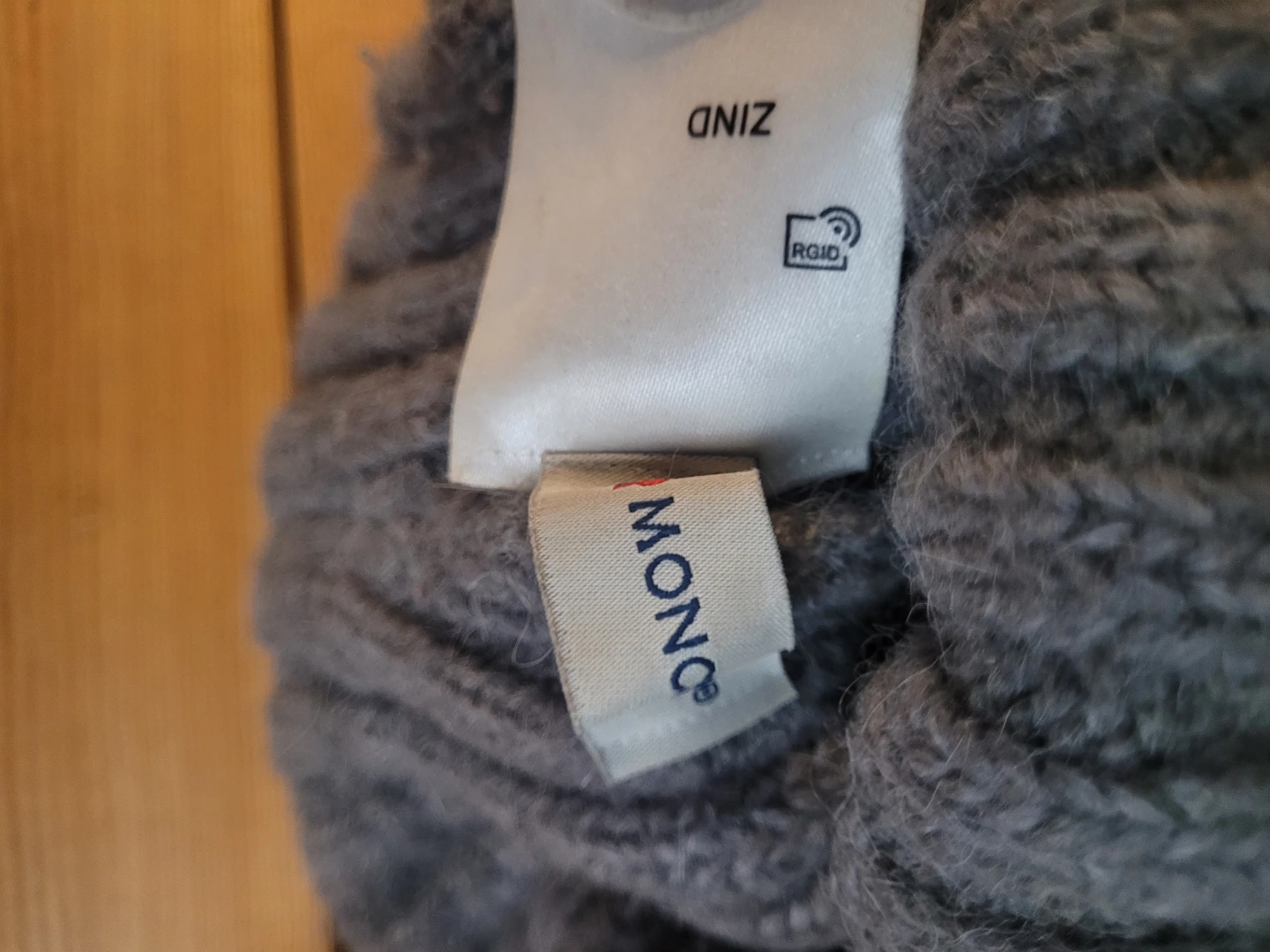 Moncler Grey Cable Knit Beanie Hat - photo 3