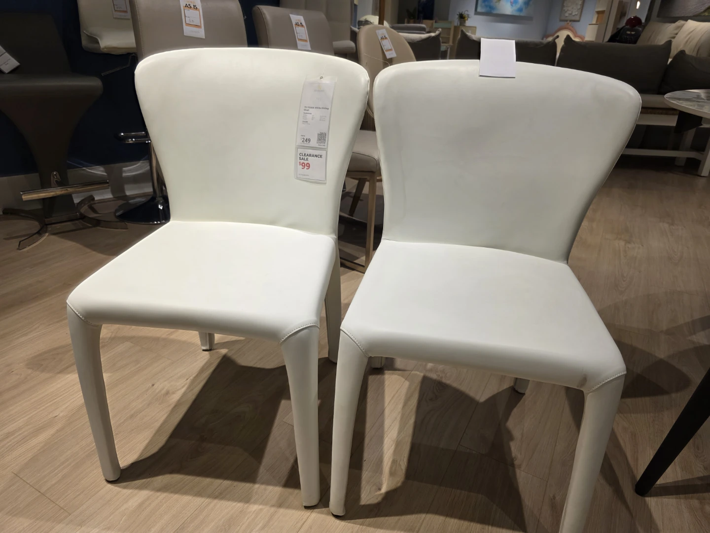 White Dining Chairs (Set of 2)