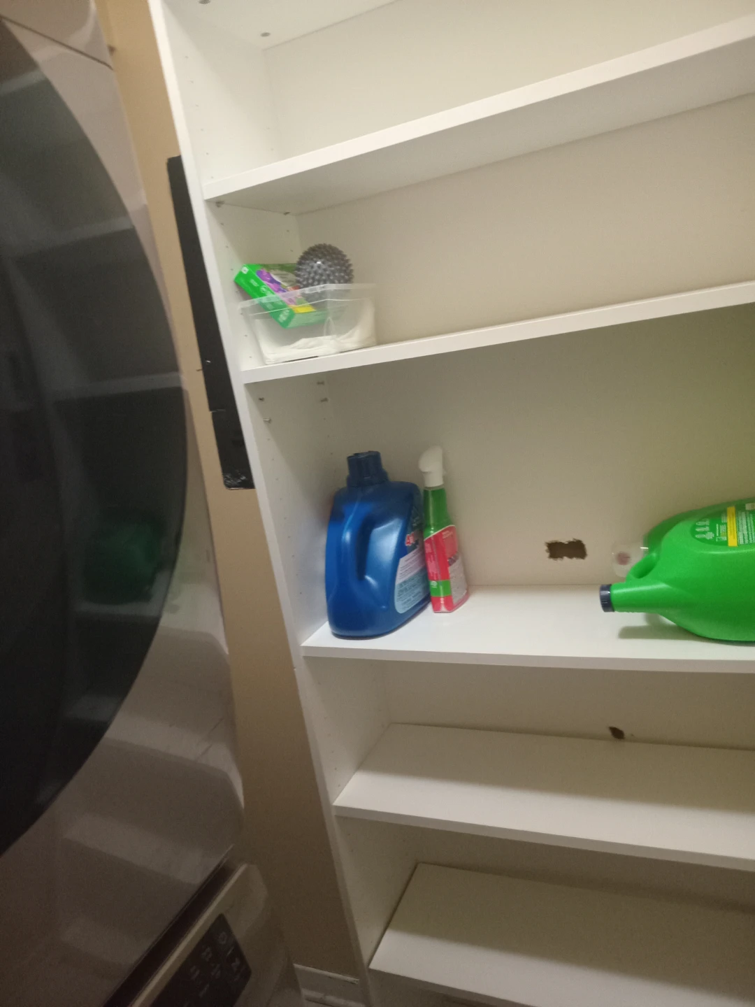 White shelf