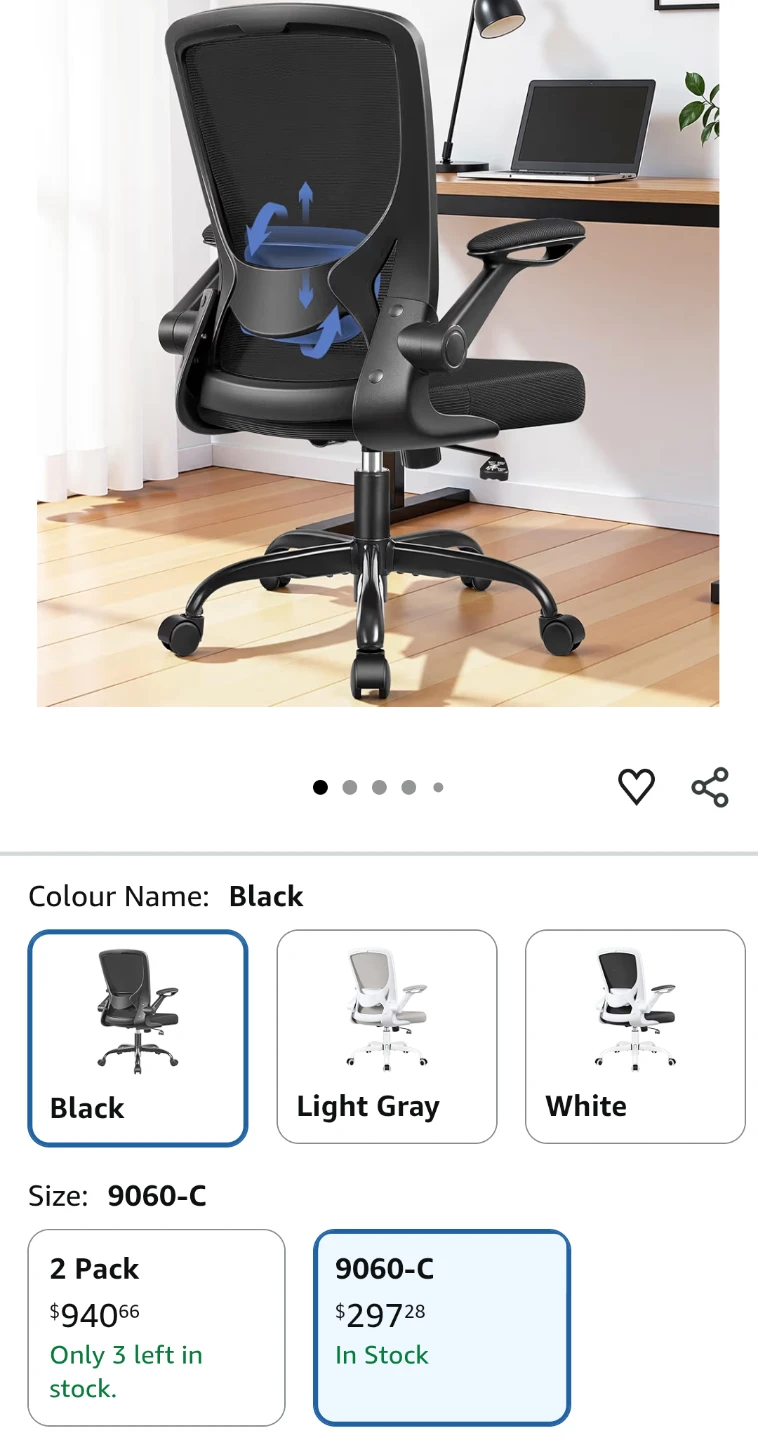 Black Ergonomic Mesh Office Chair