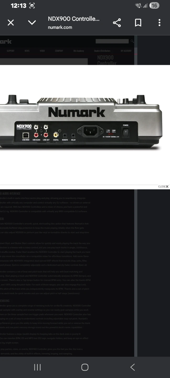 Numark NDX900 DJ Controller - photo 3