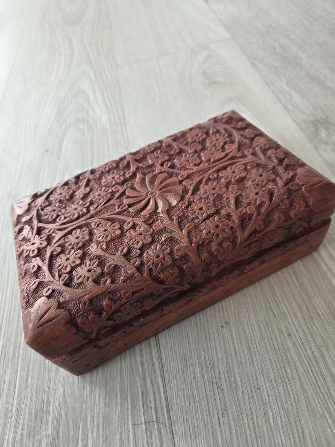 Antique wooden jwellery box