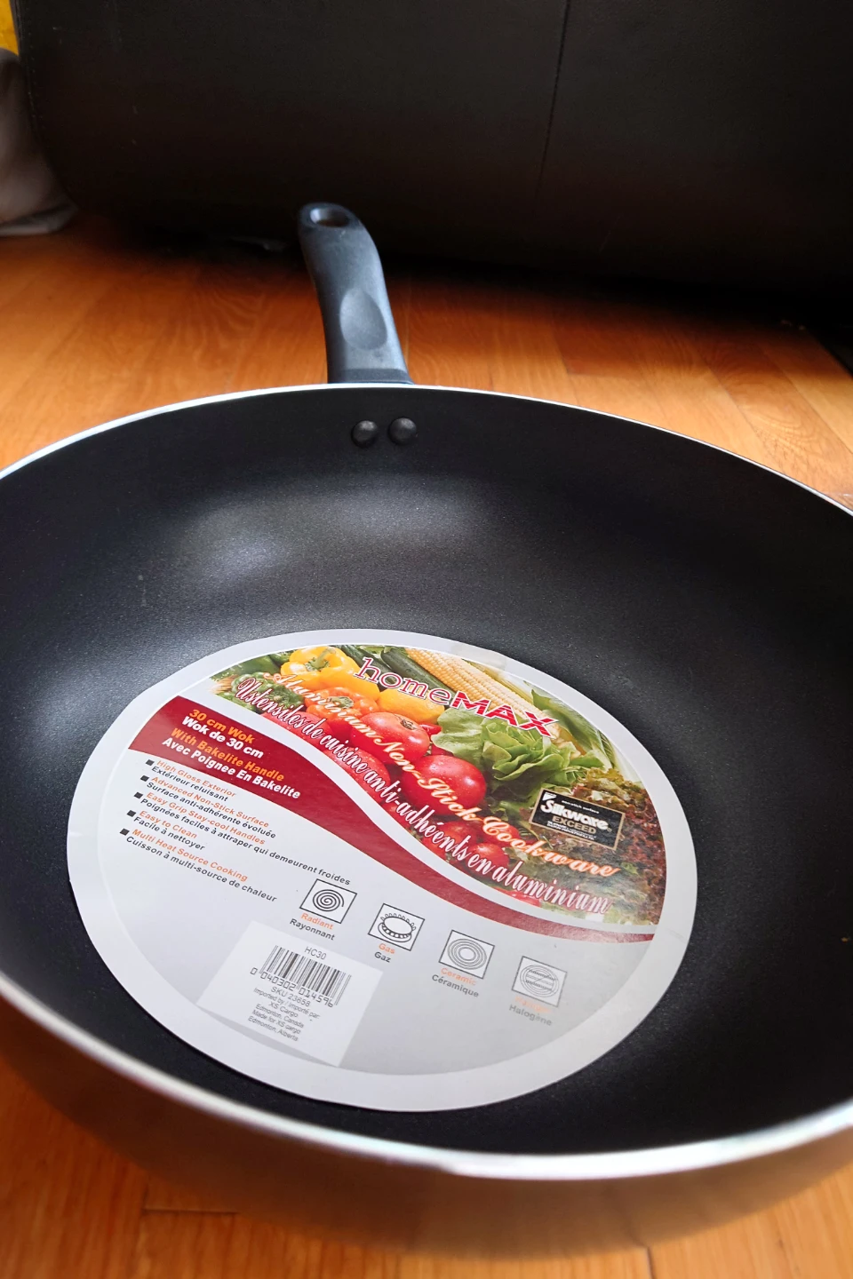 HomeMAX 30 cm Aluminum Non-Stick Wok - photo 2