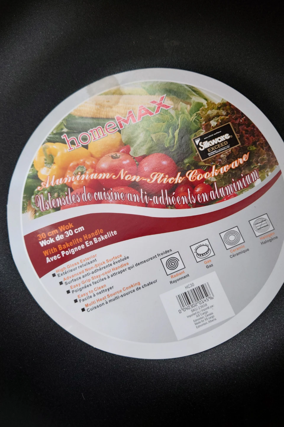 HomeMAX 30 cm Aluminum Non-Stick Wok - photo 3