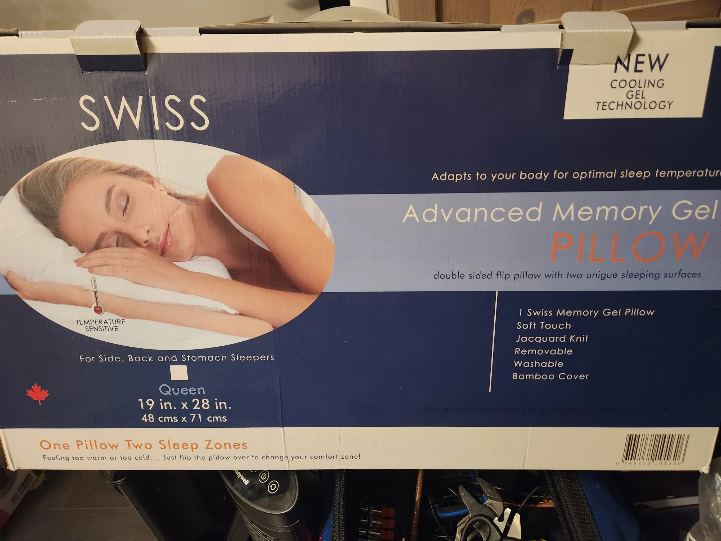 Swiss Advanced Memory Gel Pillow - Queen