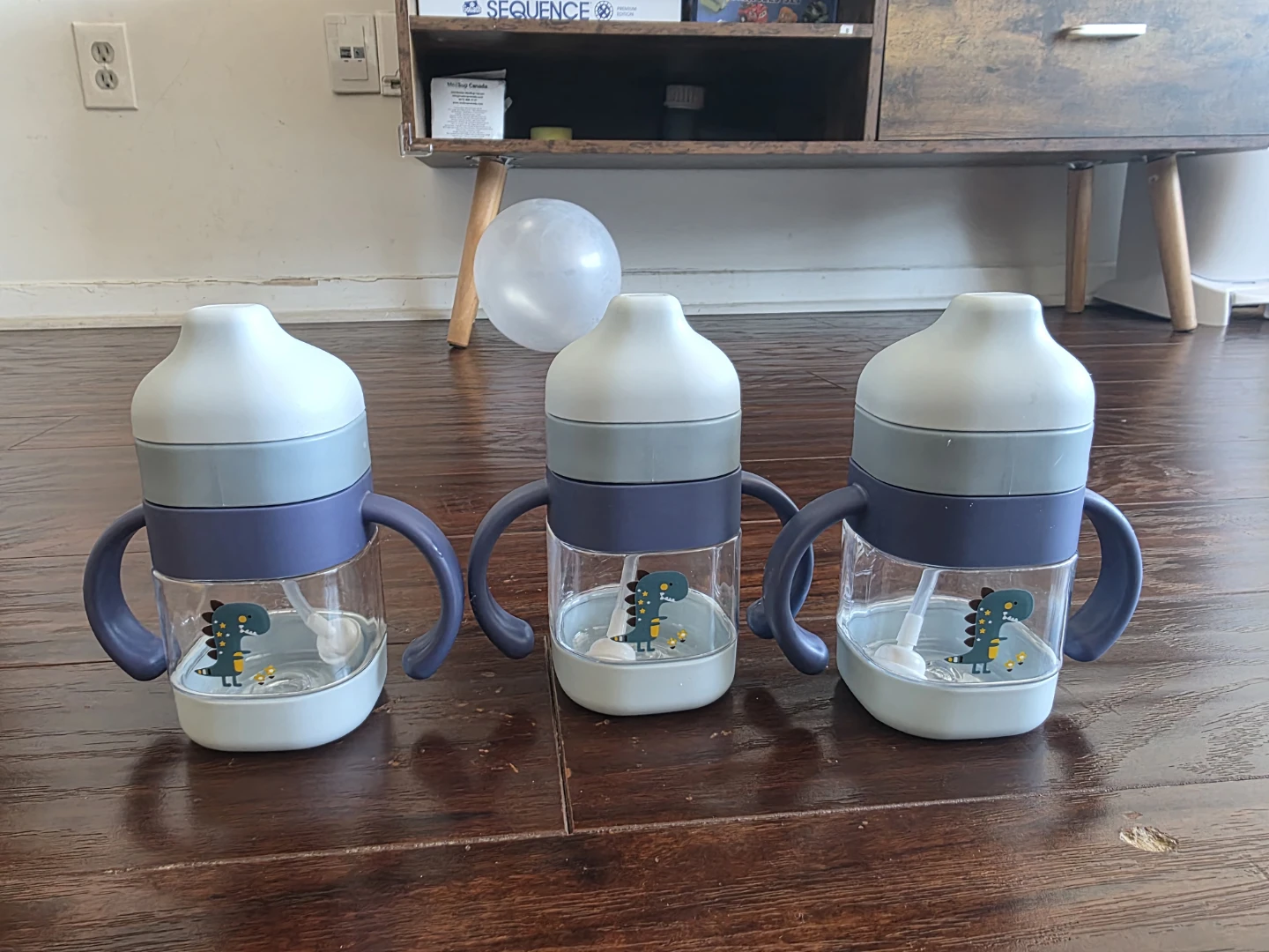 Baby Sippy Cup with Handles - Dinosaur Design
