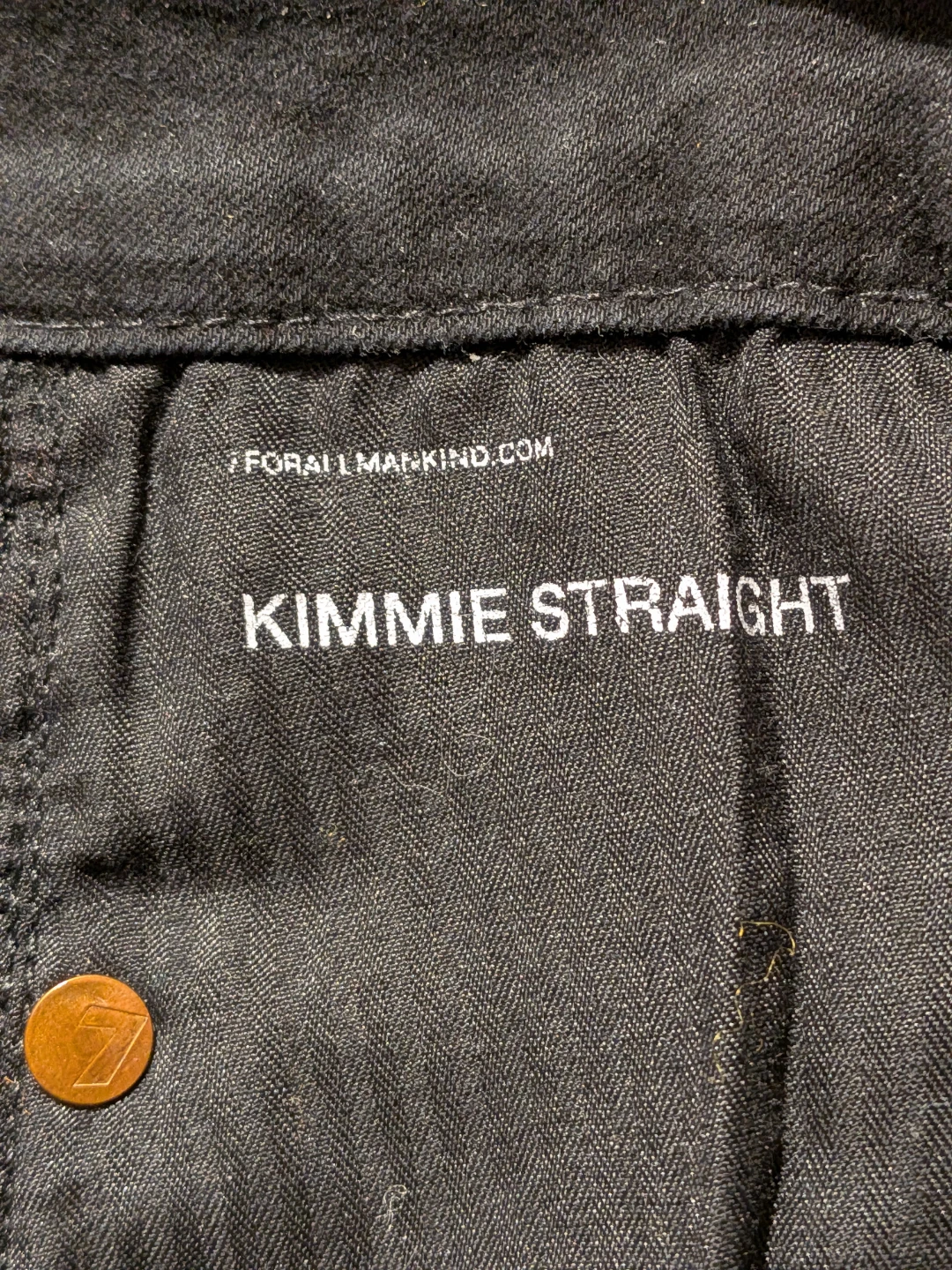 7 For All Mankind Straight jeans, black, size 32 - photo 4