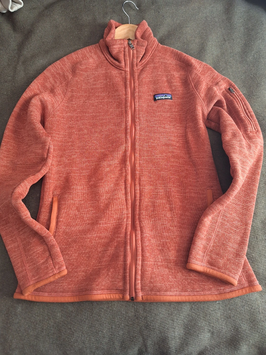 Patagonia Fleece Jacket Women's Size M Orange