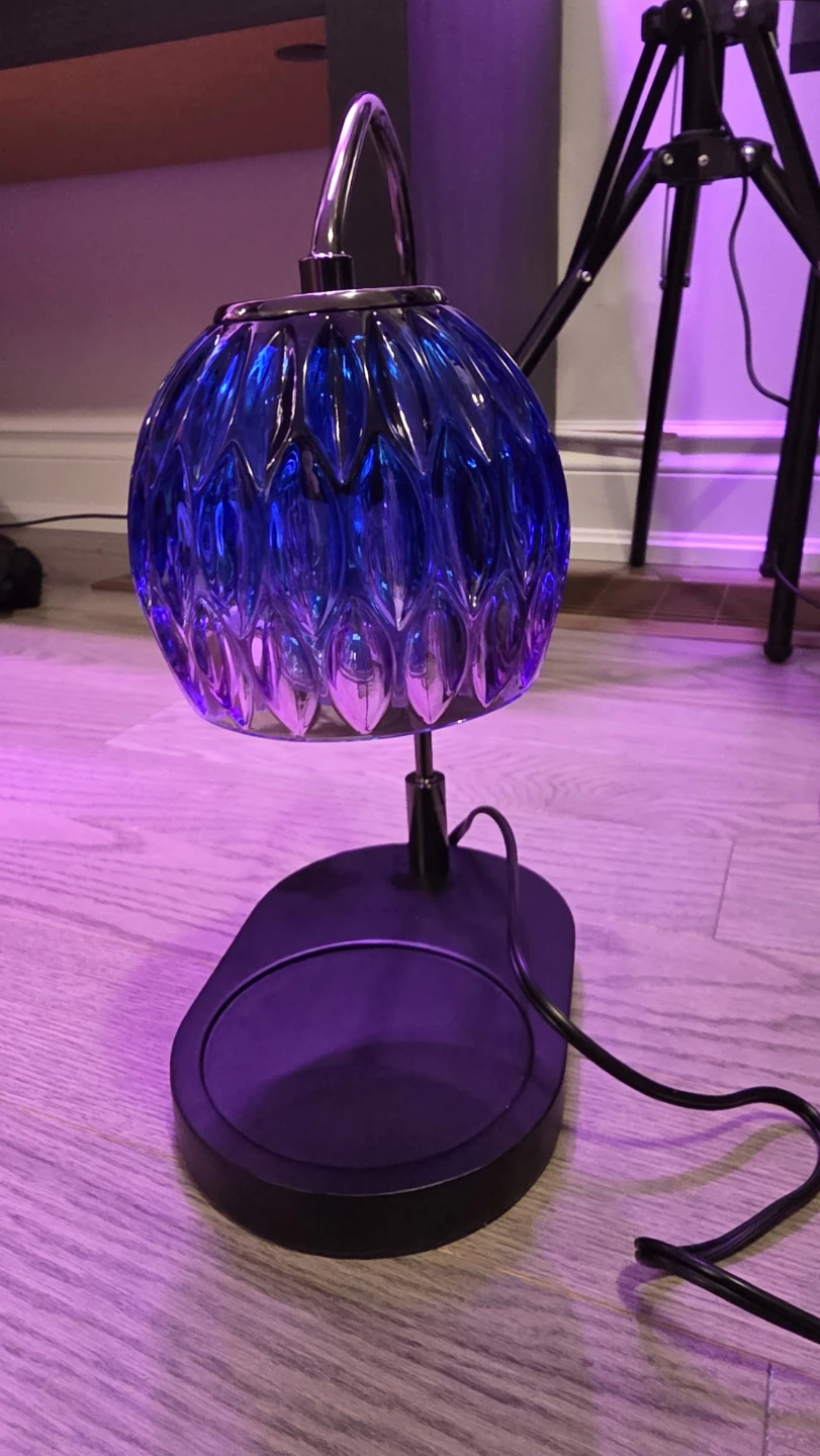 Decorative Blue Glass Table Lamp
