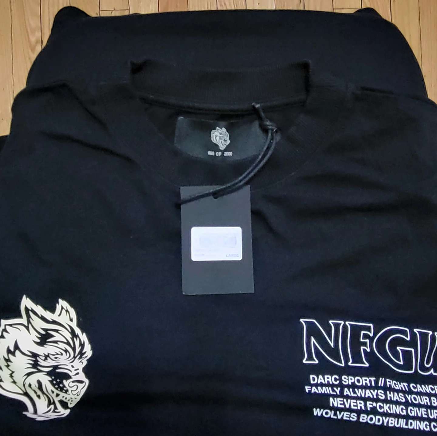 Darc Sport NFGU Keep Fighting Premium Tee Black Large - photo 3