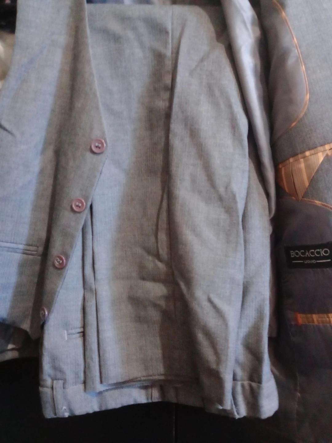 BOCACCIO UOMO Grey Suit - Jacket, Vest, and Pants 🏆 - photo 3