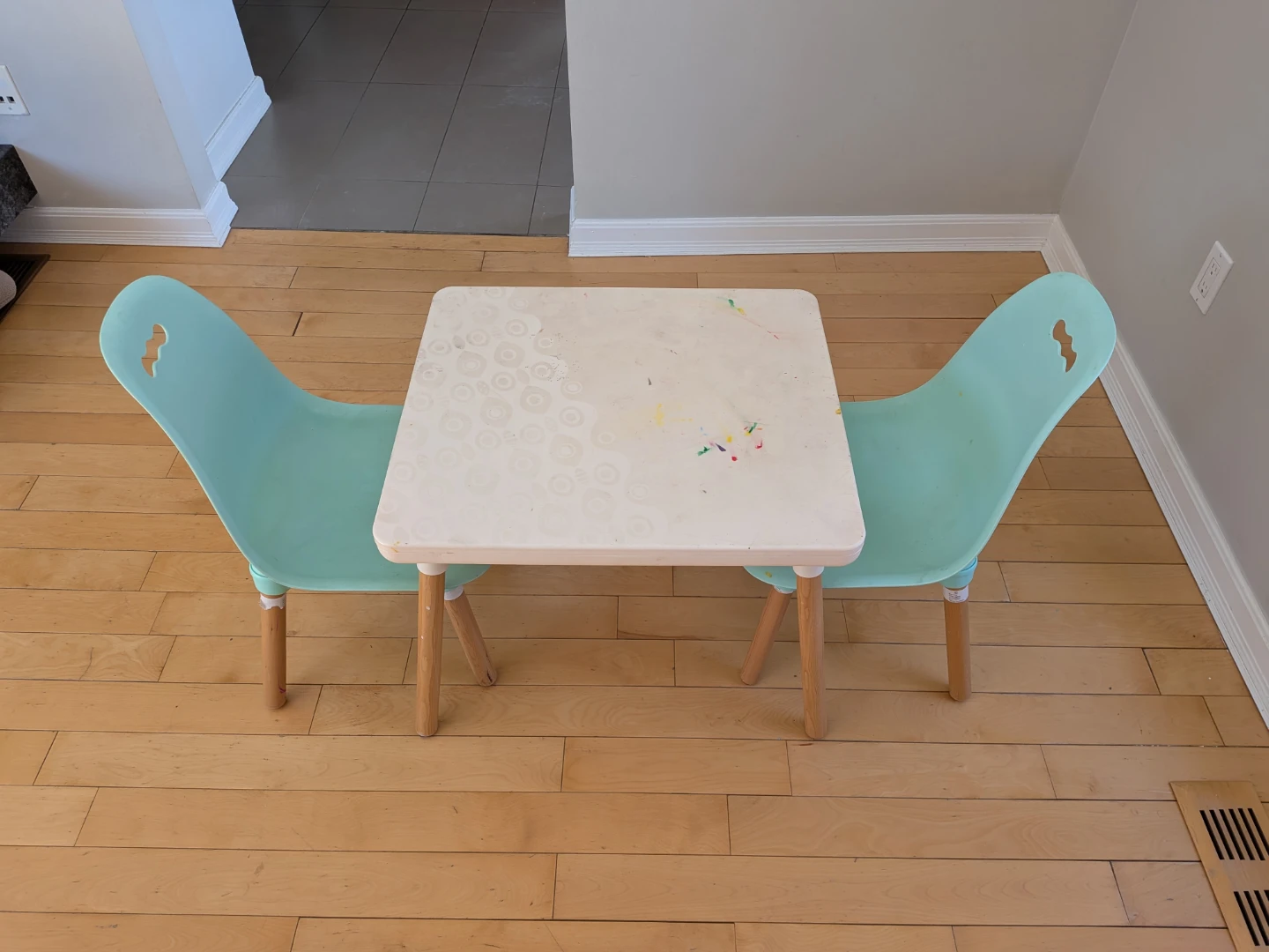 Kids Table and Chairs Set - Blue