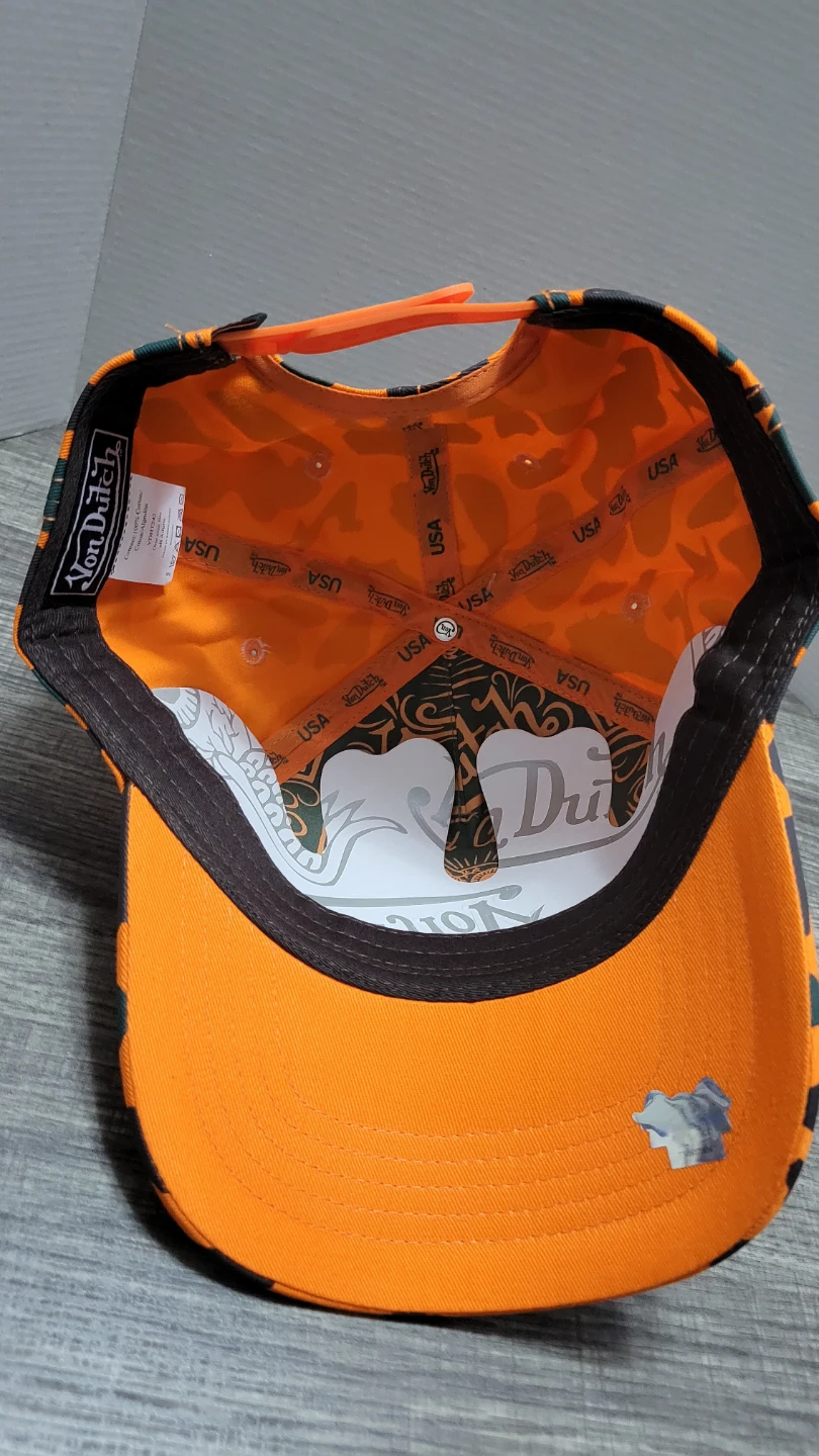 Von Dutch Camo Baseball Cap Orange - photo 3