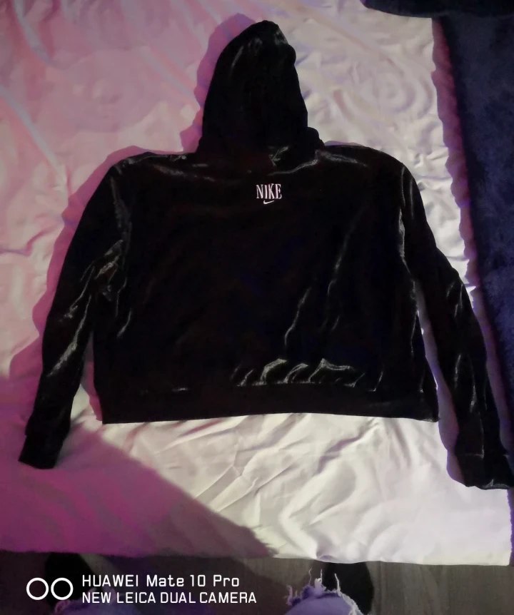 Black Nike Velour Hoodie
