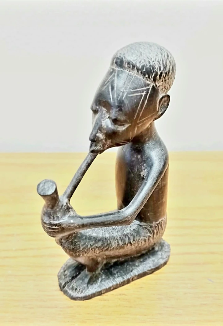 Unique Hand Carved Ebony Wood Sculpture - photo 3