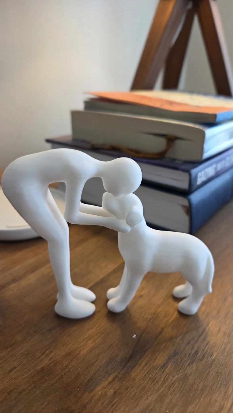 White Human & Dog Display *new