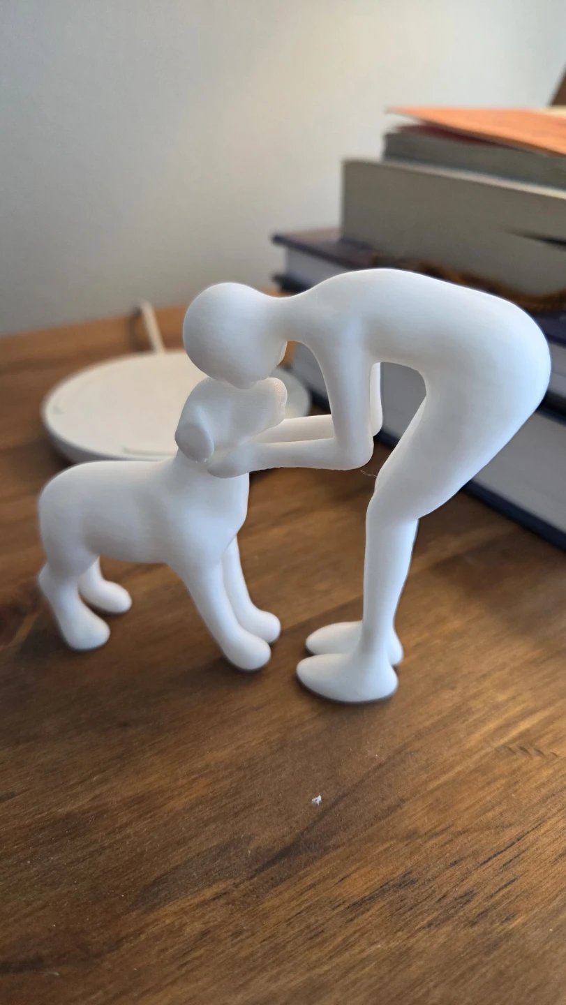 White Human & Dog Display *new - photo 2