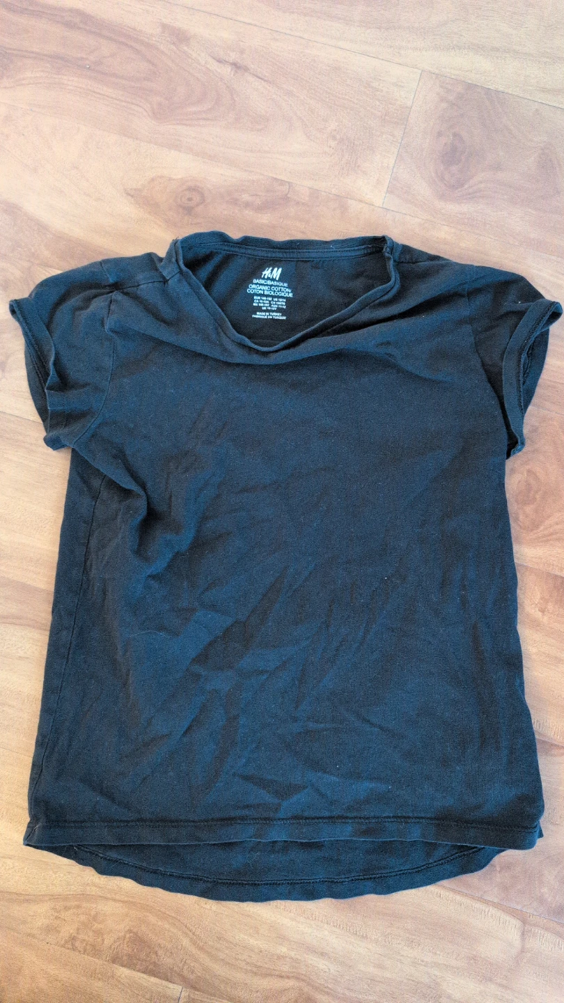 H&M Organic Cotton Black T-Shirt