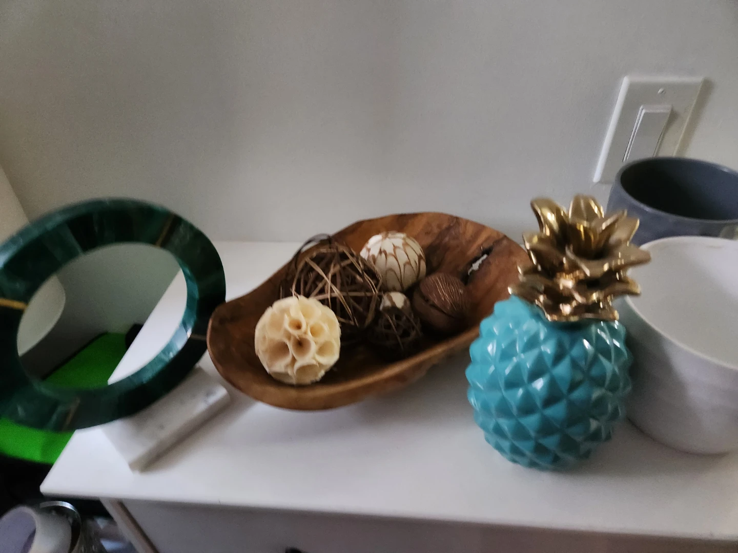 Take all Decorative Bowl with Orbs and Pineapple Figurine - photo 2