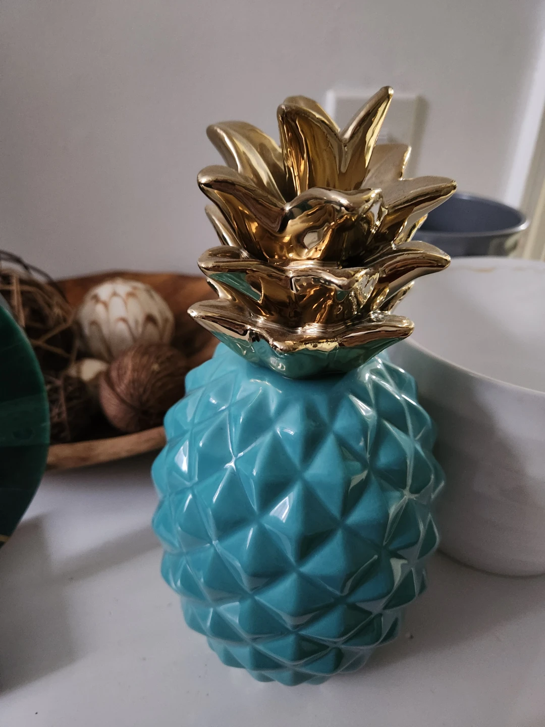 Take all Decorative Bowl with Orbs and Pineapple Figurine - photo 5
