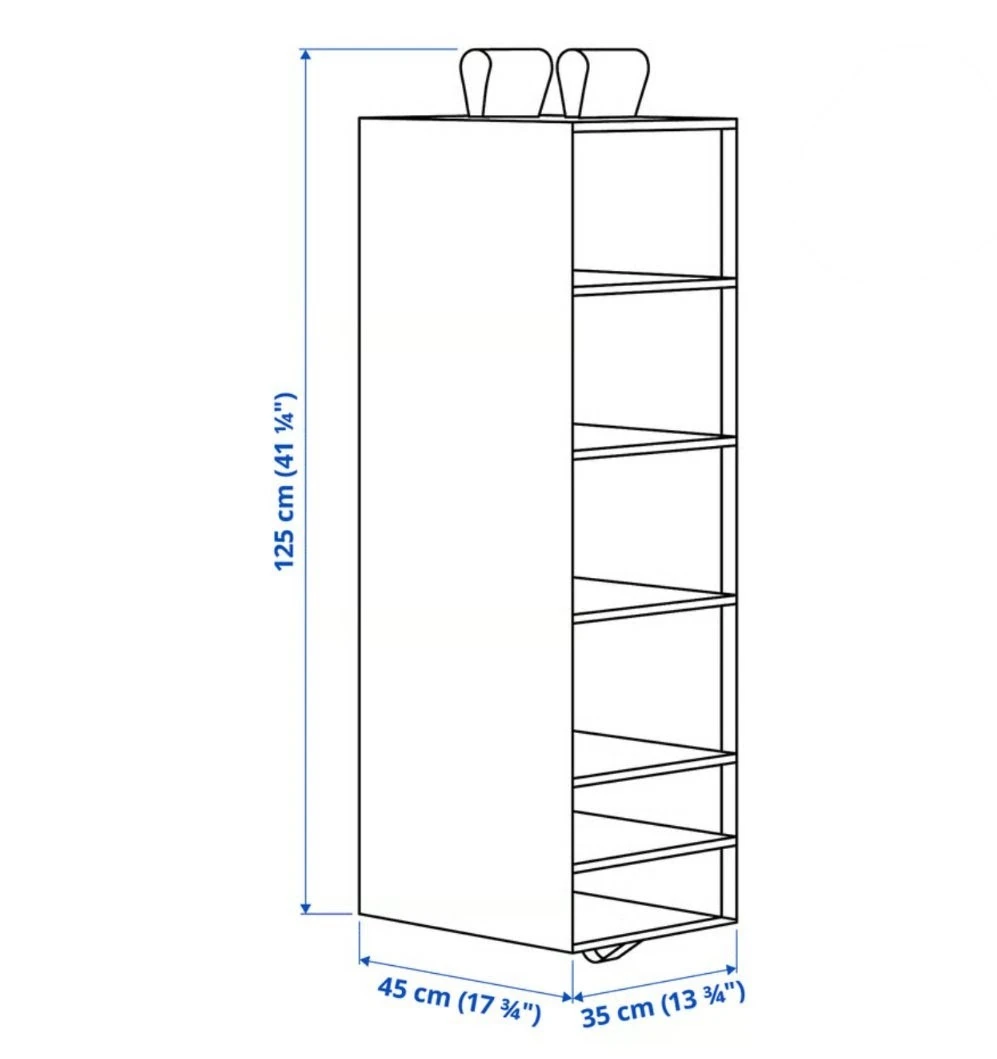 Hanging Closet Organizer - White