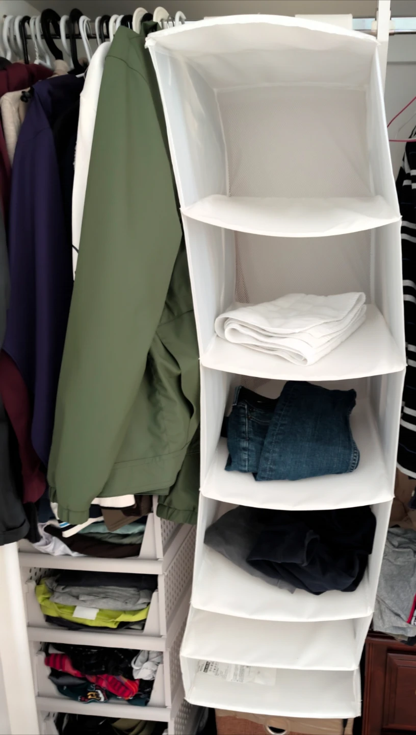 Hanging Closet Organizer - White - photo 2
