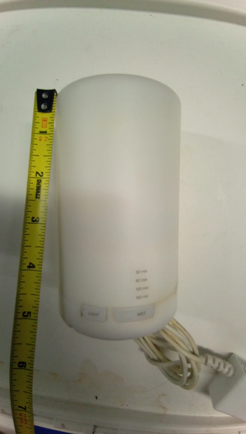 White Essential Oil Diffuser color changing light.