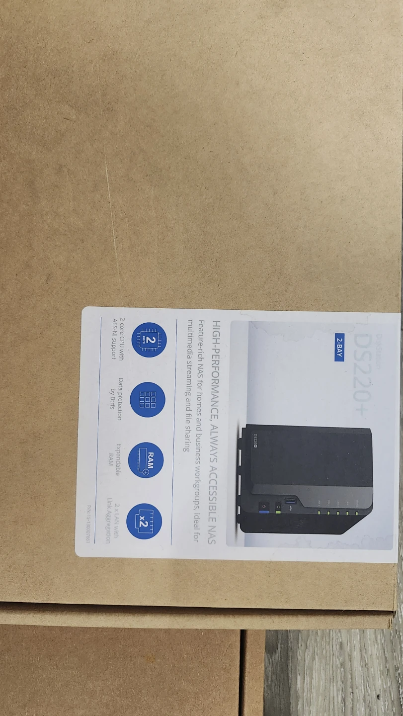 Synology DiskStation DS220+ NAS and 2TB harddrives - photo 2