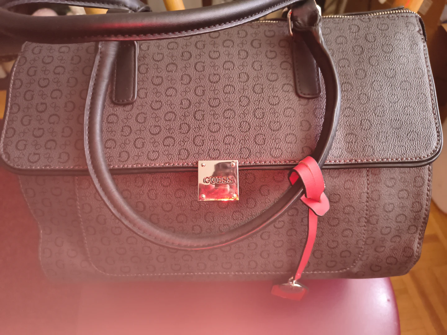 Guess Monogram Satchel Handbag - photo 4