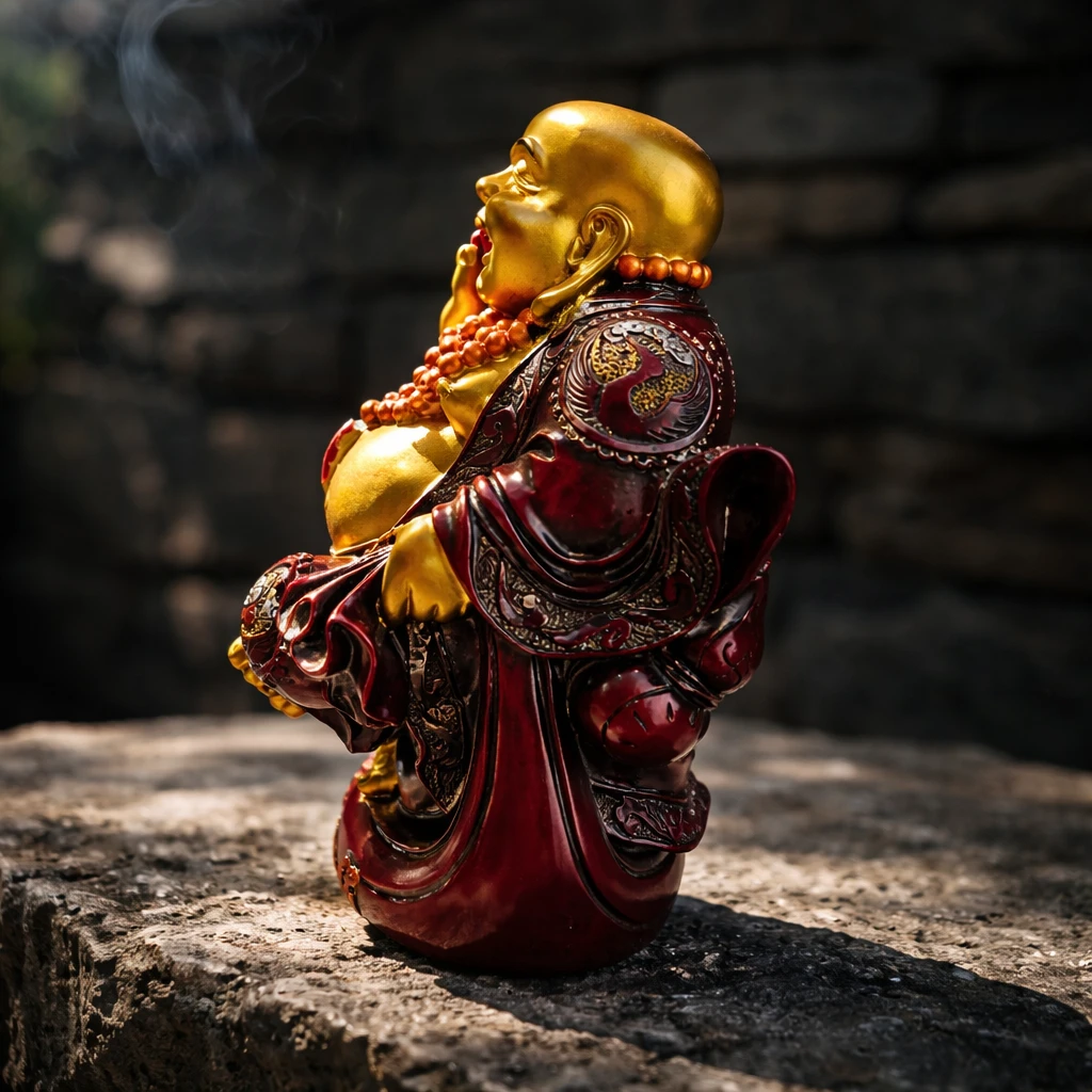 5.5"  Laughing Buddha Statue - photo 3