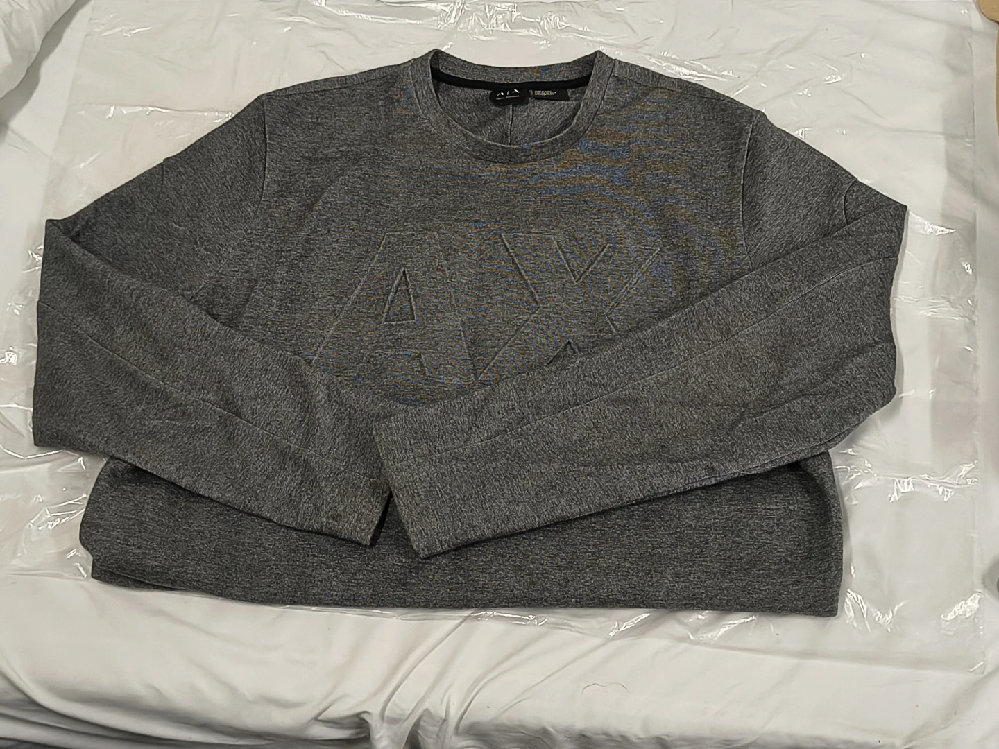 Armani Exchange Grey Crew Neck Sweatshirt men's 2xl