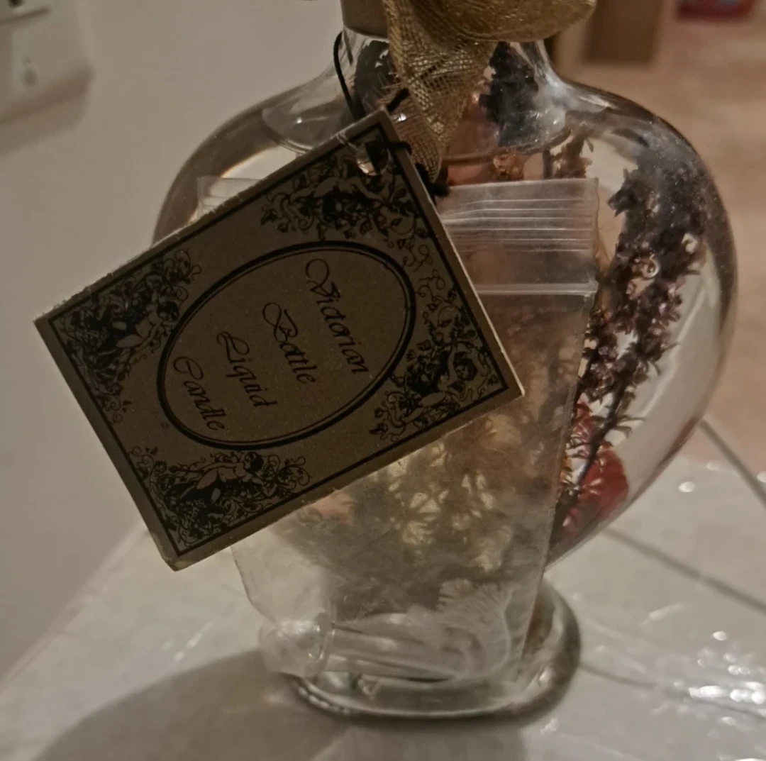 Victorian Style Liquid Candle Bottle with cord - photo 3