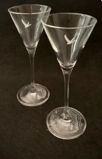 2 Grey Goose Cocktail Glasses
